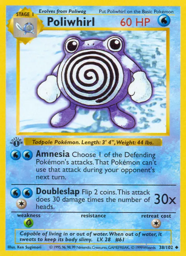 Poliwhirl — Base Set card #38