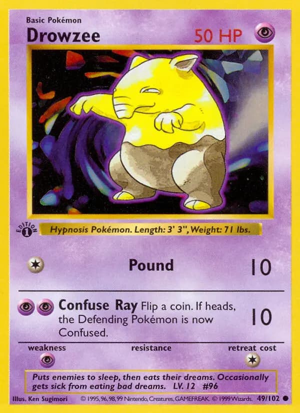 Drowzee — Base Set card #49