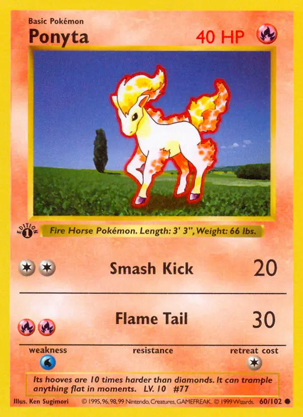 Ponyta — Base Set card #60