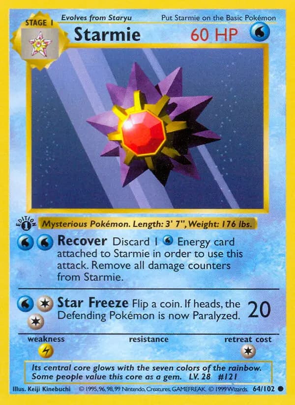 Starmie — Base Set card #64