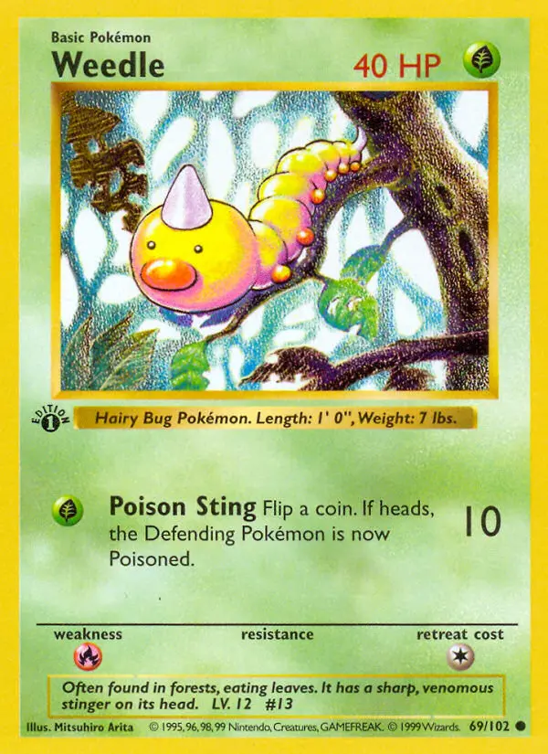 Weedle — Base Set card #69