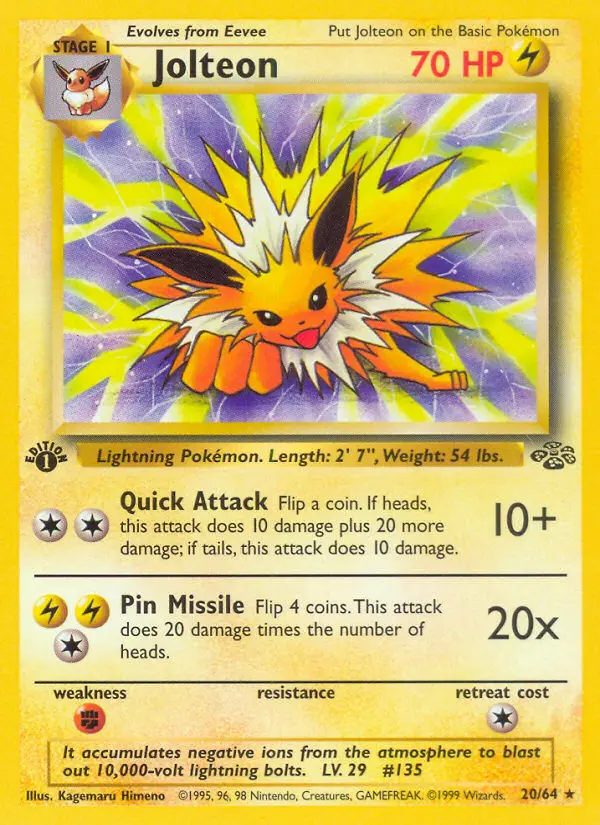Jolteon — Jungle card #20
