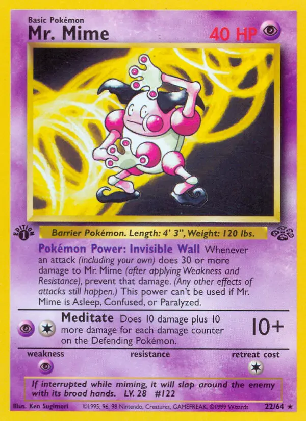 Mr. Mime — Jungle card #22