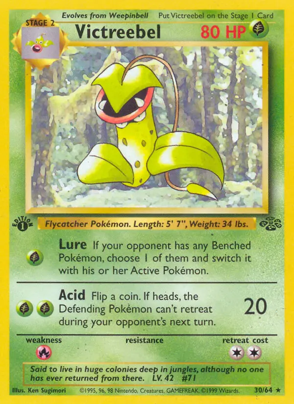 Victreebel — Jungle card #30