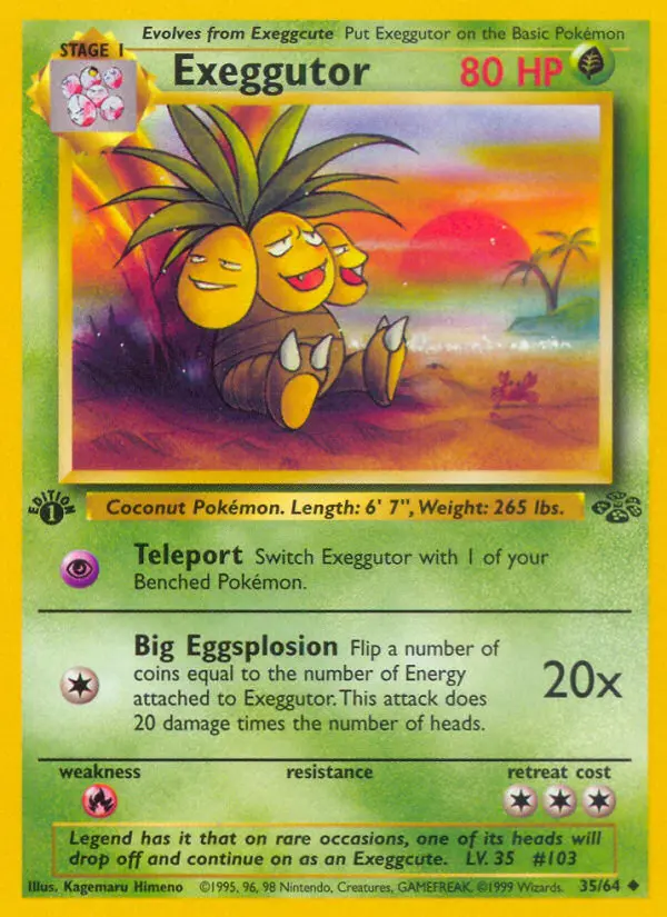 Exeggutor — Jungle card #35
