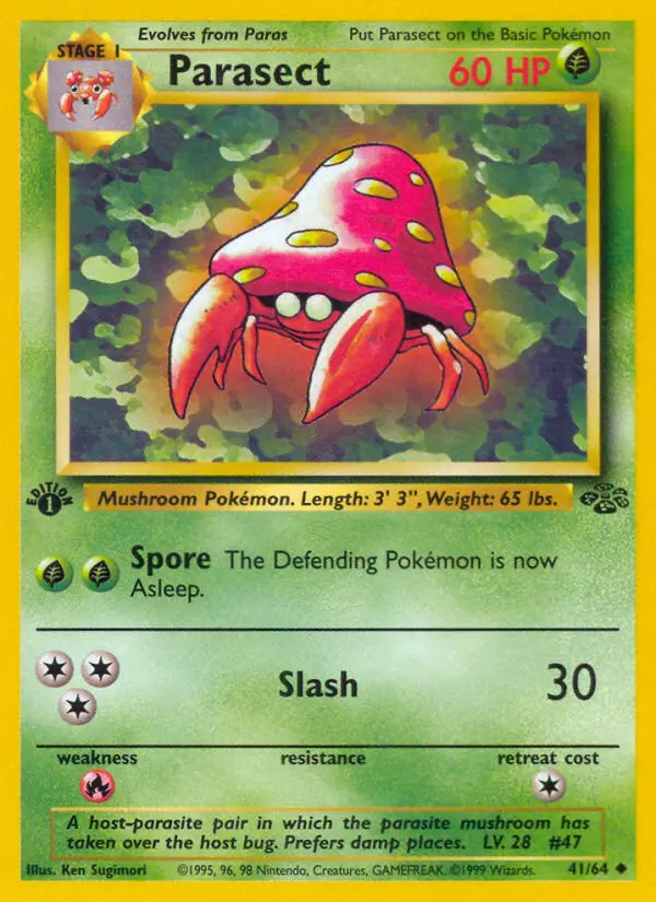 Parasect — Jungle card #41