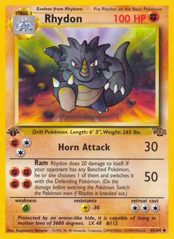 Rhydon — Jungle card #45