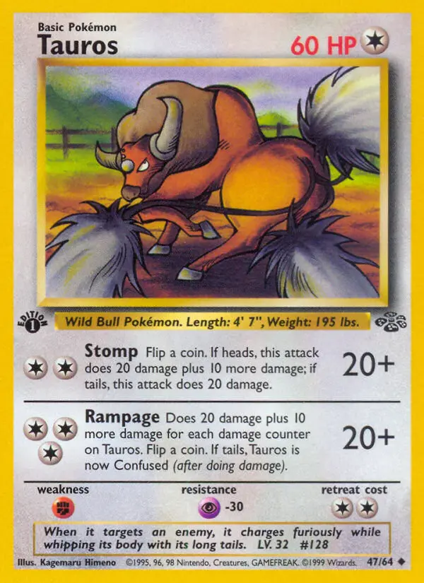 Tauros — Jungle card #47