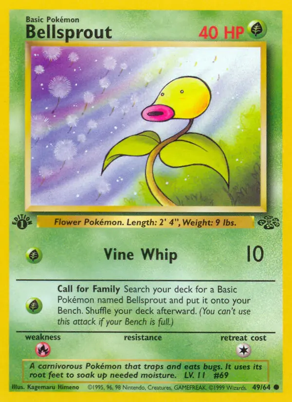 Bellsprout — Jungle card #49