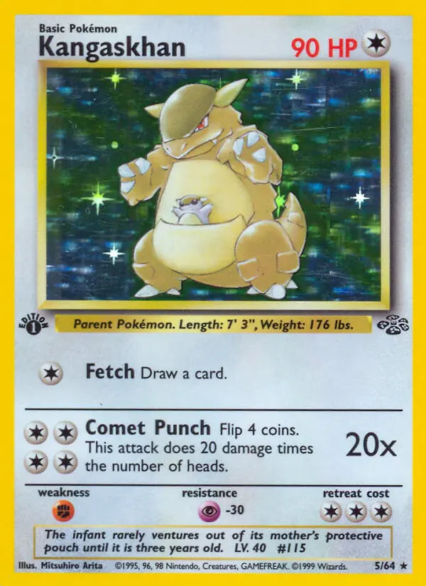 Kangaskhan — Jungle card #5
