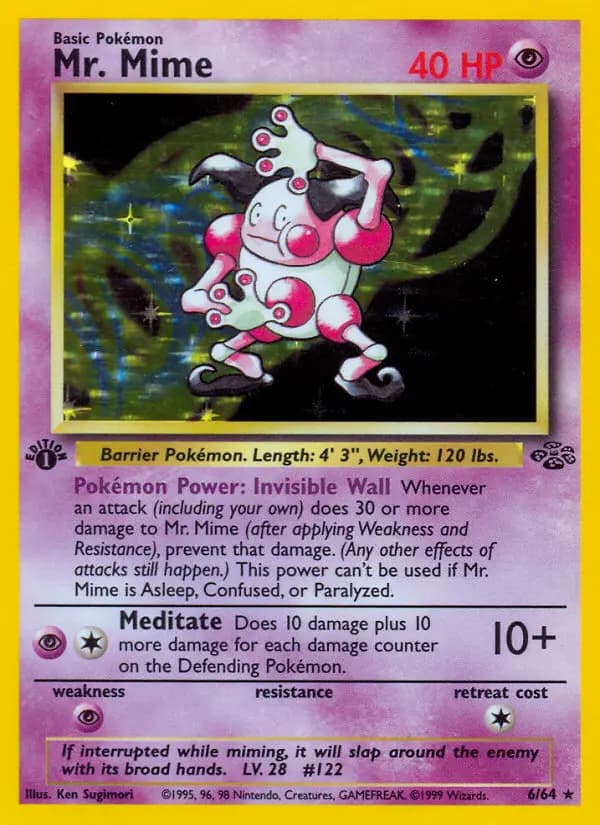 Mr. Mime — Jungle card #6
