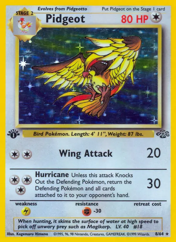Pidgeot — Jungle card #8