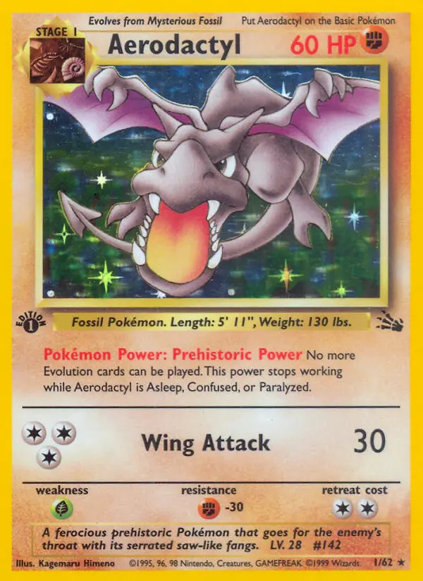 Aerodactyl — Fossil card #1