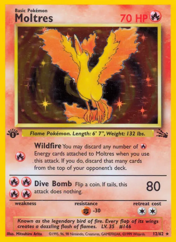 Moltres — Fossil card #12