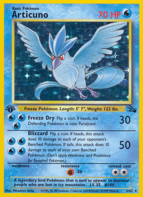 Articuno — Fossil card #2