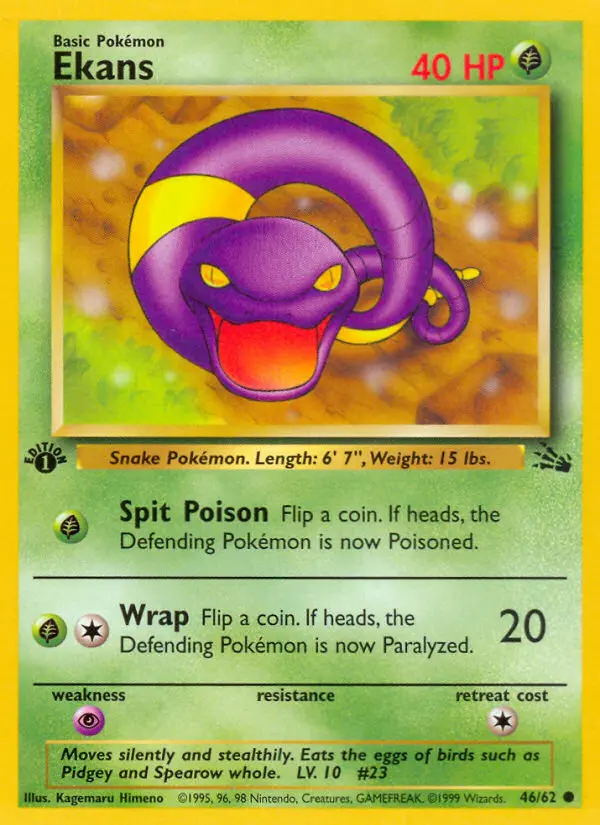 Ekans — Fossil card #46