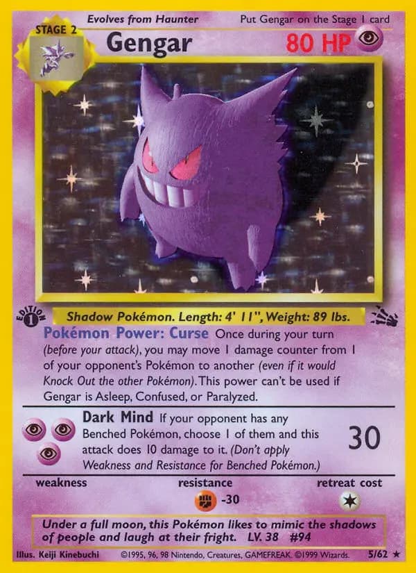 Gengar — Fossil card #5