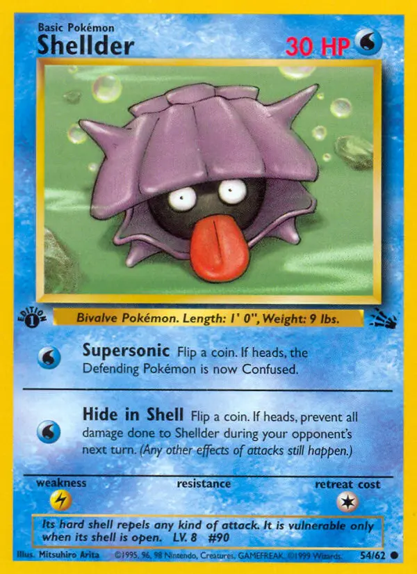 Shellder — Fossil card #54
