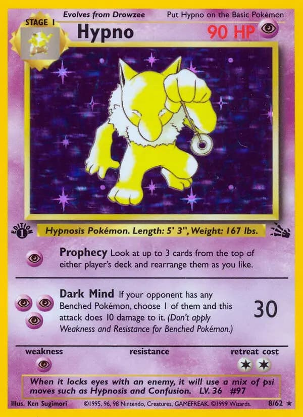 Hypno — Fossil card #8