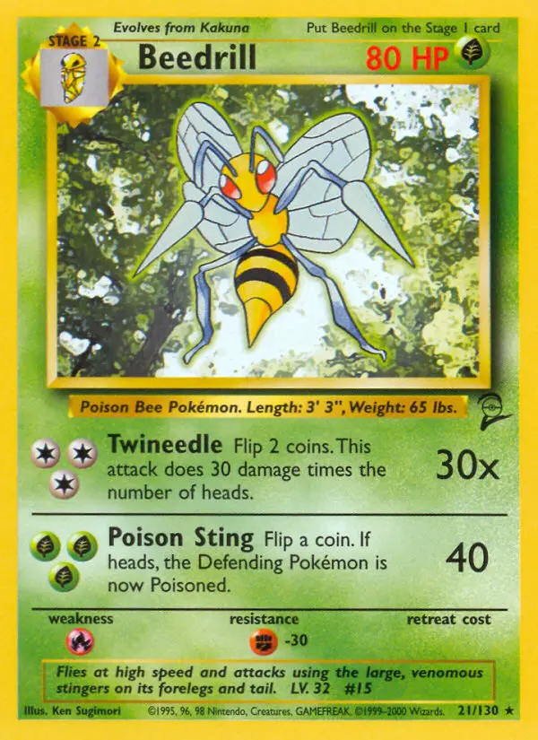 Beedrill — Base Set 2 card #21