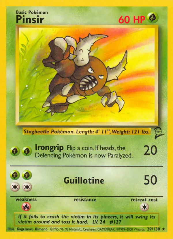 Pinsir — Base Set 2 card #29