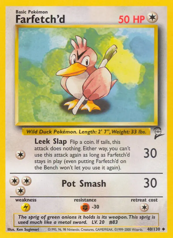 Farfetch'd — Base Set 2 card #40