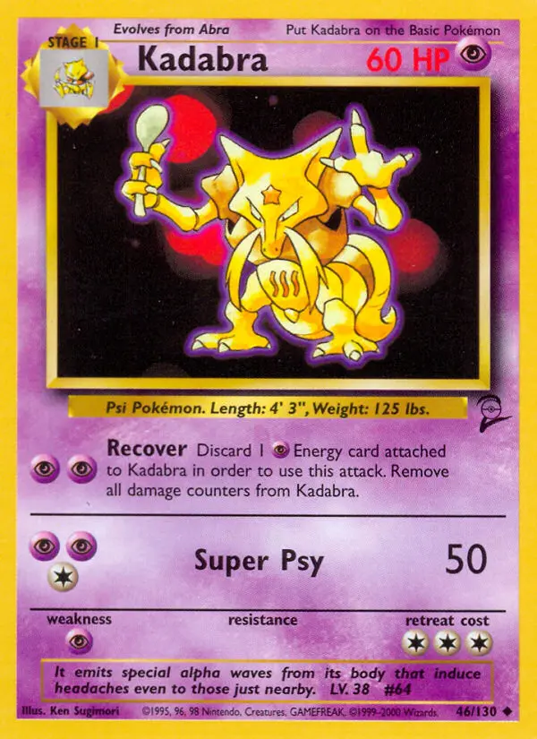 Kadabra — Base Set 2 card #46