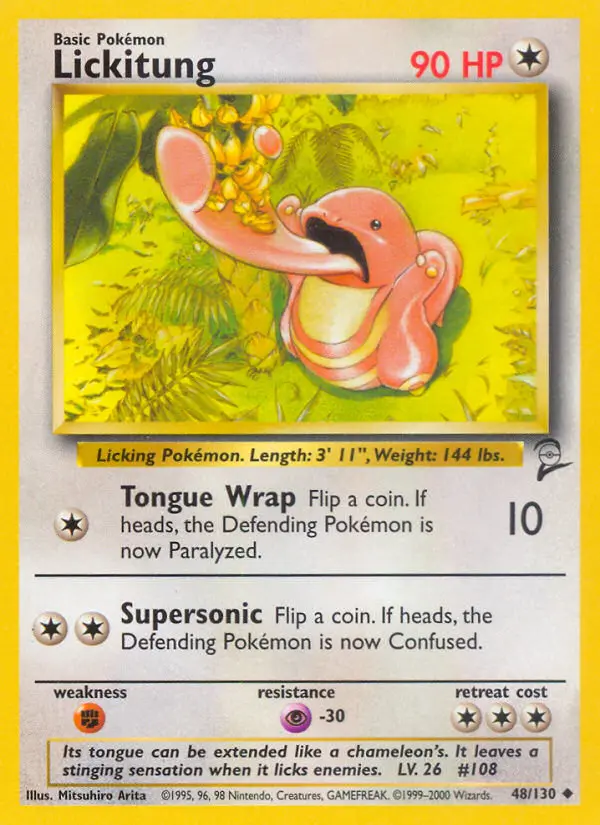 Lickitung — Base Set 2 card #48