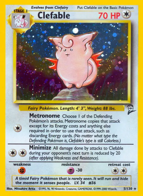 Clefable — Base Set 2 card #5