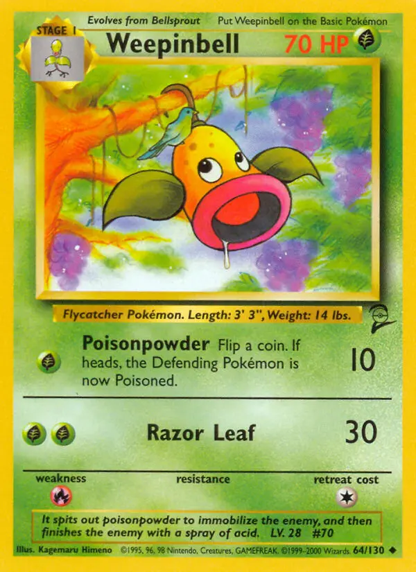 Weepinbell — Base Set 2 card #64