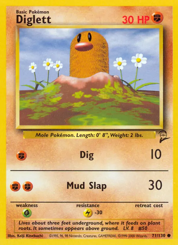Diglett — Base Set 2 card #71