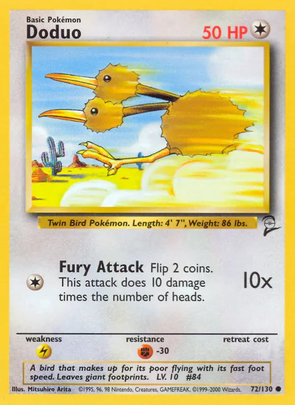 Doduo — Base Set 2 card #72