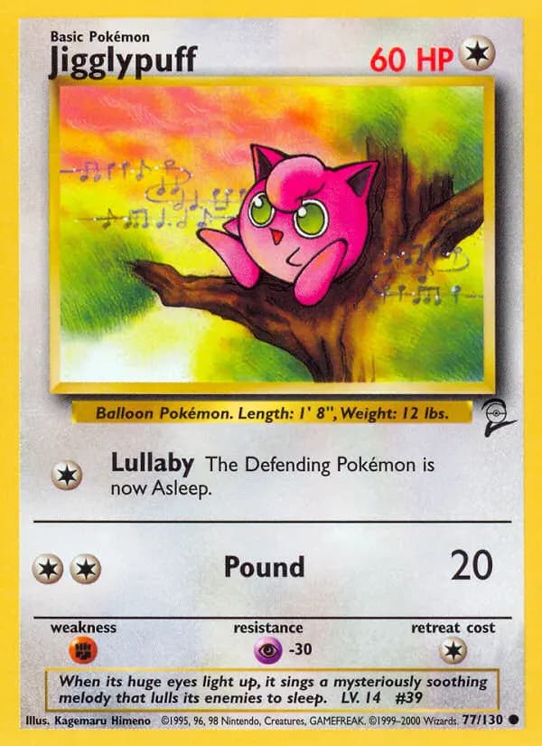 Jigglypuff — Base Set 2 card #77