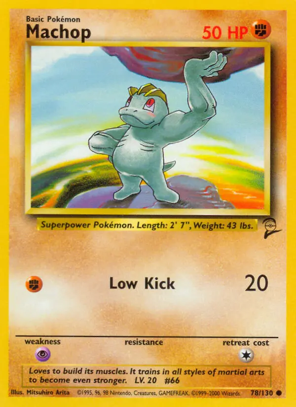 Machop — Base Set 2 card #78