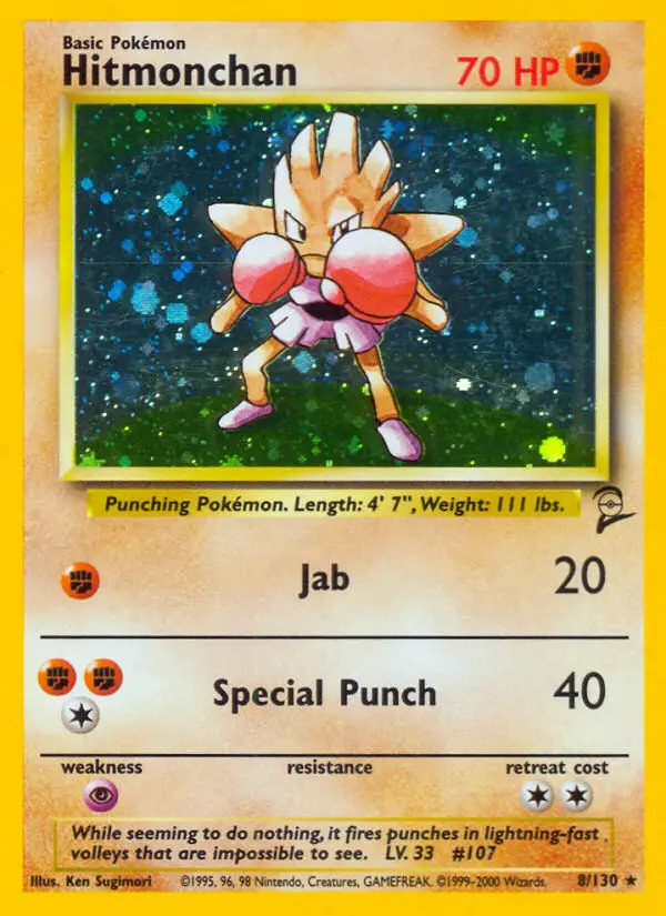 Hitmonchan — Base Set 2 card #8