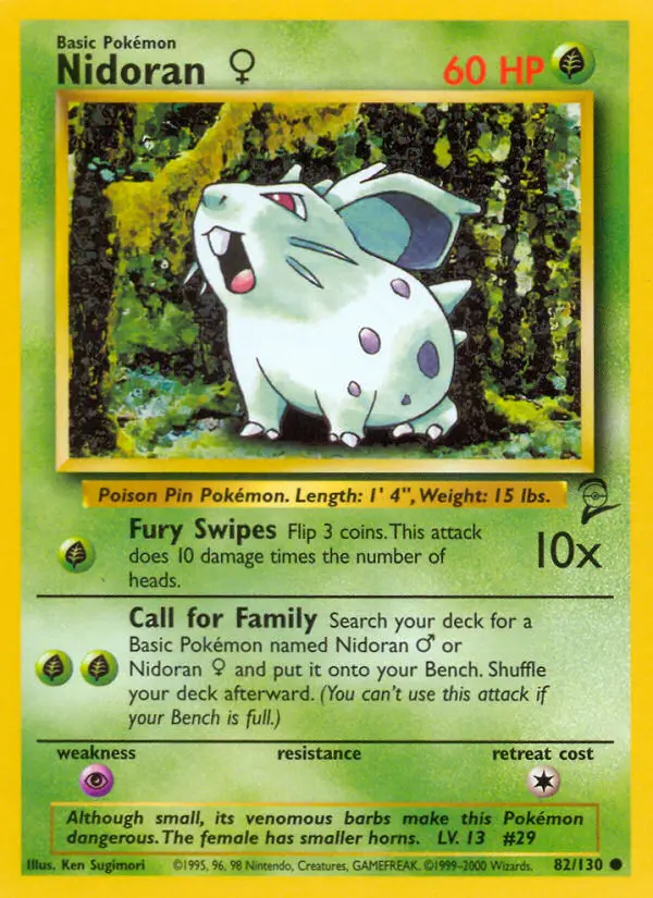 Nidoran♀ — Base Set 2 card #82