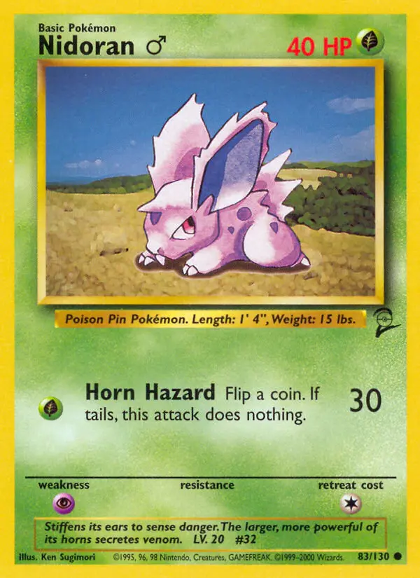 Nidoran♂ — Base Set 2 card #83