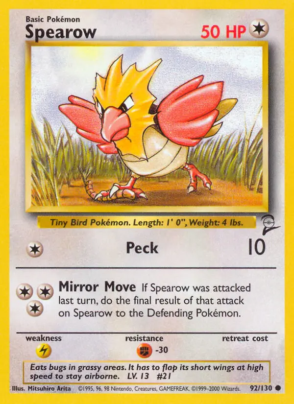 Spearow — Base Set 2 card #92