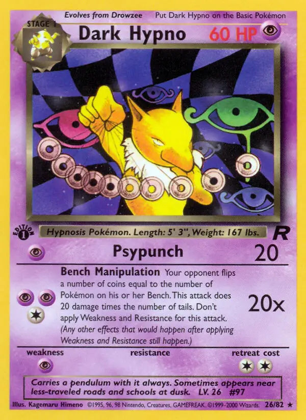 Dark Hypno — Team Rocket card #26