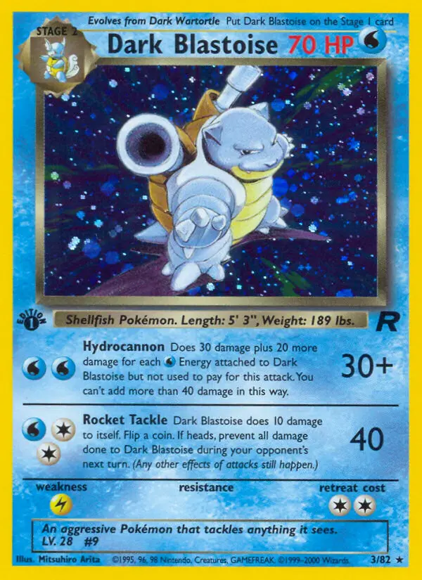 Dark Blastoise — Team Rocket card #3