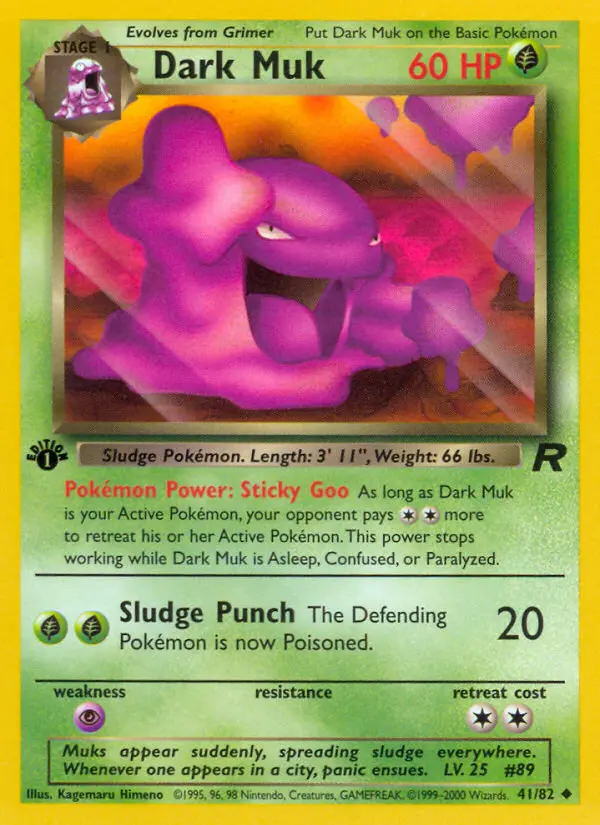 Dark Muk — Team Rocket card #41
