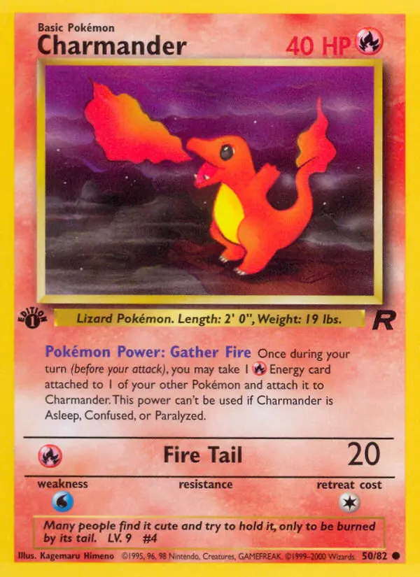 Charmander — Team Rocket card #50