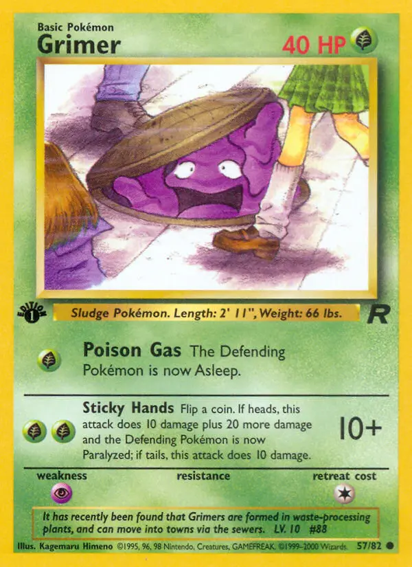 Grimer — Team Rocket card #57