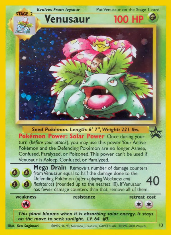 Venusaur — Wizards Black Star Promos card #13