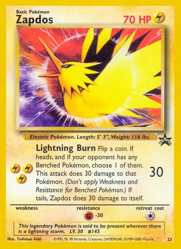 Zapdos — Wizards Black Star Promos card #23