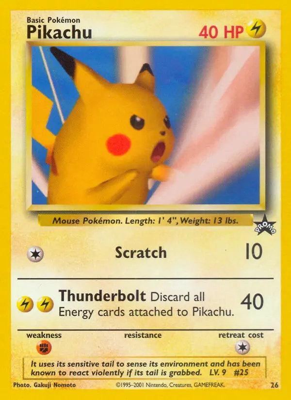 Pikachu — Wizards Black Star Promos card #26