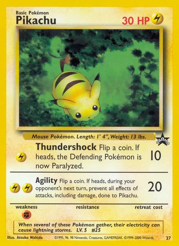 Pikachu — Wizards Black Star Promos card #27