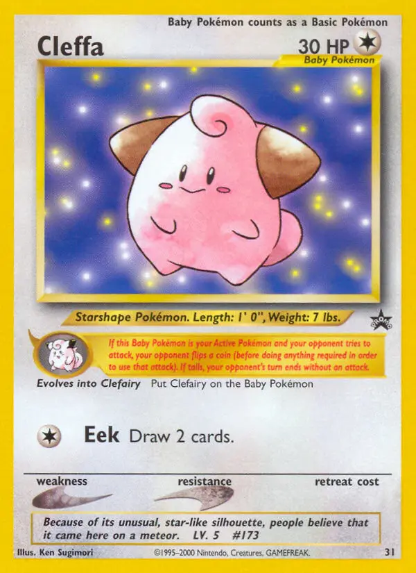 Cleffa — Wizards Black Star Promos card #31