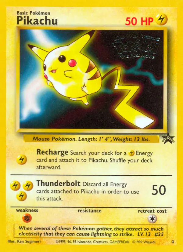 Pikachu — Wizards Black Star Promos card #4