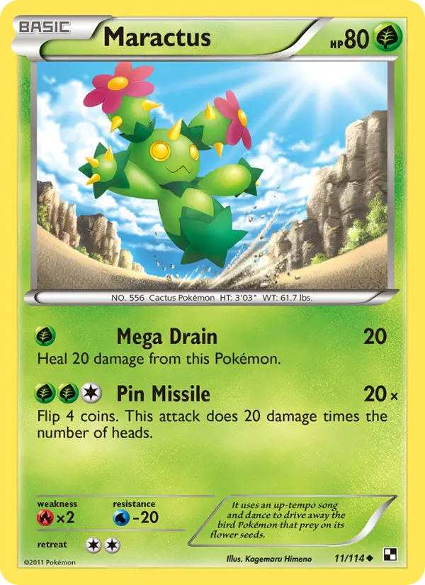 Maractus — Black & White card #11